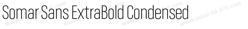 Somar Sans ExtraBold Condensed字体转换